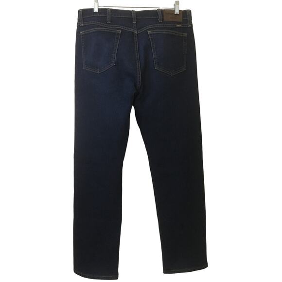 Wrangler Regular Fit MGW25RE 36X32 Straight Leg Dark Wash Mens Jeans - Picture 2 of 6